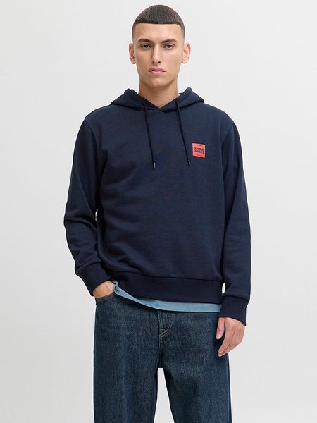 Jack & Jones Bluza w kolorze granatowym rozmiar: S. Niebieskie bluzy Jack & Jones, s, bez wzorów, z kapturem. Za 105.14 zł.
