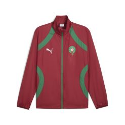 Kurtka dresowa Prematch Maroc CAN 2025. Czerwone kurtki Puma, l, bez wzorów, z dresówki, bez kaptura. W wyprzedaży za 353.50 zł.