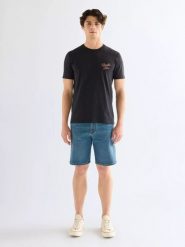 MĘSKIE SZORTY WRANGLER FRONTIER SHORT SOLAR 112378462. Szorty Wrangler, m, bez wzorów, z jeansu. Za 189.99 zł.