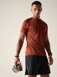 Dare 2b Koszulka funkcyjna "Accelerate" w kolorze pomarańczowym rozmiar: S. Pomarańczowe t-shirty sportowe Dare 2B, bez wzorów, z materiału, bez ramiączek, outdoorowe. Za 43.68 zł.