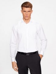 Eterna Koszula 4138/FK8V Biały Slim Fit. Białe koszule Eterna, m, bez wzorów, z bawełny, bez kołnierzyka, bez ramiączek. Za 299.99 zł.