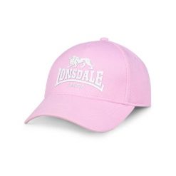 Czapka baseballowa z poliestru Lonsdale Beckbury. Białe czapki z daszkiem Lonsdale, bez wzorów, z materiału. Za 137.50 zł.