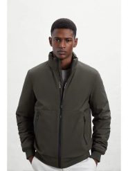 Ecoalf Kurtka przejściowa "Caraz" w kolorze khaki rozmiar: XXL. Brązowe kurtki Ecoalf, s, bez wzorów, z materiału, bez kaptura. Za 311.03 zł.