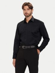 BOSS Koszula H-Joe 50549901 Czarny Regular Fit. Czarne koszule Boss, m, bez wzorów, z bawełny, bez kołnierzyka, bez ramiączek. Za 449.99 zł.