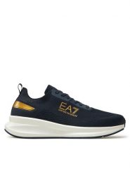 EA7 Emporio Armani Sneakersy X8X149 XK349 U009 Granatowy. Niebieskie buty sportowe casual EA7 Emporio Armani, bez wzorów, z materiału, bez zapięcia. Za 469.99 zł.