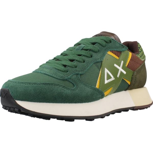 Buty SUN68 JAKI WINTER Zielony. Zielone buty turystyczne SUN68, bez wzorów, z tkaniny, bez zapięcia, trekkingowe. Za 349.99 zł.