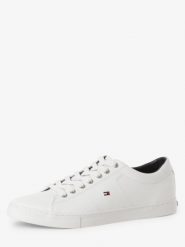Tommy Hilfiger tenisówki ze skóry Mężczyźni Tekstylia biały, 41. Białe trampki Tommy Hilfiger, m, bez wzorów, bez zapięcia. Za 499.95 zł.