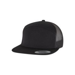 Czapka Trucker Flexfit Classic. Czarne czapki z daszkiem FLEXFIT, bez wzorów, z bawełny. Za 121.00 zł.