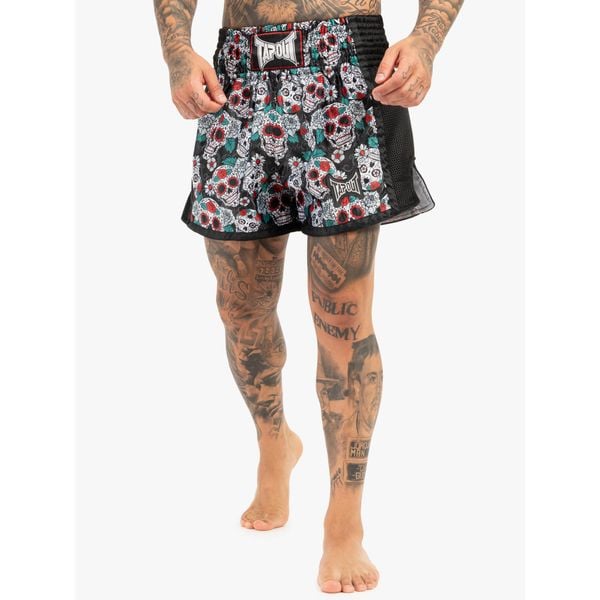 Szorty do boksu tajskiego Tapout Bollan. Czarne szorty TAPOUT, bez wzorów, sportowe. Za 232.50 zł.