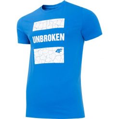 T-shirt męski TSM008 - niebieski. T-shirty marki 4F. Za 49.99 zł.