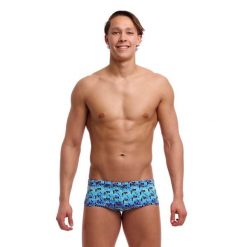 Trunki męskie Funky Trunks Jack Stack - sidewinder. Niebieskie odzież kąpielowa Funky Trunks, m, bez wzorów, sportowe. Za 159.00 zł.