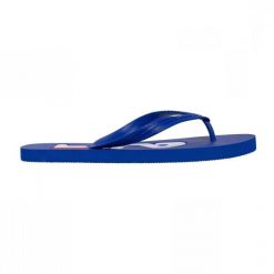 Japonki plażowe męskie niebieskie Fila Troy. Niebieskie japonki Fila, bez wzorów, z materiału. Za 31.90 zł.