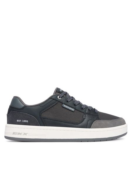 Skechers Sneakersy League Imperion 254073/BKGY Czarny. Czarne buty sportowe casual Skechers, bez wzorów, z materiału, bez zapięcia. Za 249.99 zł.