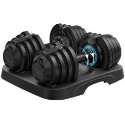 Zestaw hantli regulowanych Paino 2 x od 1,5 kg do 12,5 kg, 11 stopniowa. Czarne piżamy SKANDIKA, bez wzorów, z materiału, bez ramiączek. Za 849.00 zł.