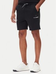 Plein Sport Szorty sportowe SAEC MJT2473 STE001N Czarny Regular Fit. Czarne krótkie spodenki sportowe Plein Sport, l, bez wzorów, z bawełny. Za 509.99 zł.