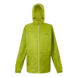 Męska Kurtka Kieszonkowa + Worek Pack It III. Żółte kurtki Regatta, l, bez wzorów, z materiału, z kapturem. Za 159.99 zł.