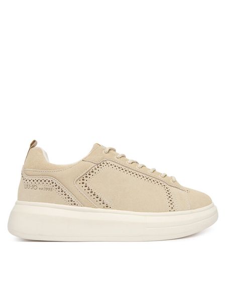 Liu Jo Sneakersy 7B6003 PX002 Beżowy. Brązowe buty sportowe casual Liu Jo, bez wzorów, ze skóry, bez zapięcia. Za 352.99 zł.