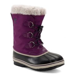 Śniegowce juniorskie Sorel Yoot Pac Nylon Wp. Fioletowe śniegowce Sorel, z nylonu, bez zapięcia. W wyprzedaży za 329.00 zł.