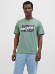 Jack & Jones Koszulka "Hawaii" w kolorze miętowym rozmiar: S. Zielone bezrękawniki Jack & Jones, s, bez wzorów, z bawełny, bez kołnierzyka, bez ramiączek. Za 48.45 zł.