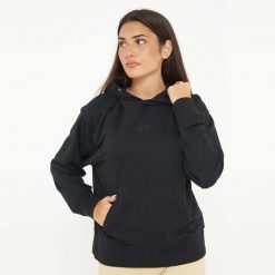 Unisex bluza sportowa z kapturem F BOXY czarna. Czarne bluzy z kapturem Legea, l, bez wzorów, z bawełny, z kapturem. Za 96.00 zł.