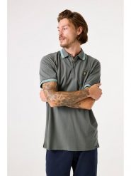 Garcia Koszulka polo w kolorze khaki rozmiar: XL. Brązowe koszulki polo sportowe Garcia, xl, bez wzorów, z bawełny, bez kołnierzyka, bez ramiączek. Za 97.05 zł.