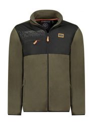Geographical Norway Kurtka polarowa "Trasir" w kolorze khaki rozmiar: L. Brązowe kurtki Geographical Norway, l, bez wzorów, z materiału, bez kaptura. Za 122.96 zł.