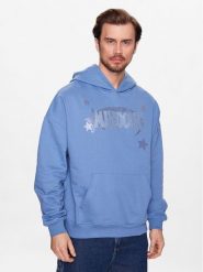 Mindout Bluza Starlight S2023-1 Niebieski Regular Fit. Niebieskie bluzy Mindout, m, bez wzorów, z bawełny, bez kaptura. Za 349.99 zł.