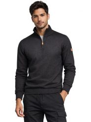 Geographical Norway Sweter "Freton" w kolorze czarnym rozmiar: S. Czarne swetry nierozpinane Geographical Norway, s, bez wzorów, bez kołnierzyka, bez ramiączek. Za 114.45 zł.
