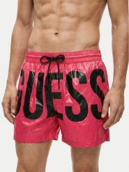 Guess Szorty kąpielowe F6GT03 WN322 Różowy Regular Fit. Czerwone kąpielówki Guess, m, z aplikacjami, z syntetyku. Za 282.99 zł.