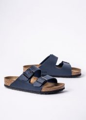 Birkenstock Arizona BF Klapki Unisex. Niebieskie klapki Birkenstock, z materiału. Za 349.99 zł.