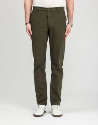 Męskie Spodnie Materiałowe Marcus Gerry Chino 5052 Olive Green 16-200126. Zielone eleganckie spodnie MARCUS, na co dzień, l, z bawełny, klasyczne. Za 169.99 zł.