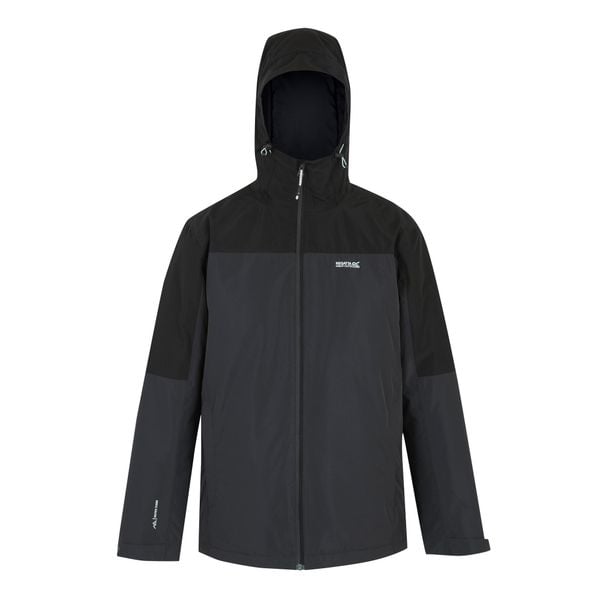 Męska Wodoodporna Kurtka Ocieplana Thornridge. Czarne kurtki Regatta, l, bez wzorów, z materiału, z kapturem. Za 343.99 zł.