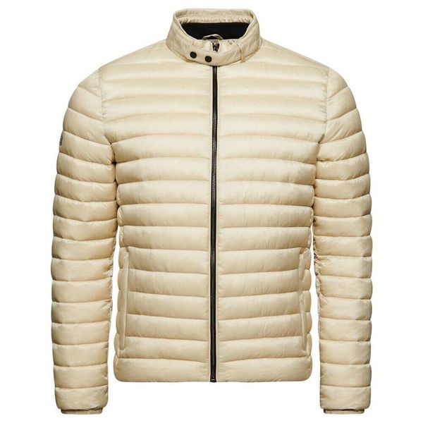 Krótka lekka kurtka Superdry. Brązowe kurtki Superdry, na zimę, m, bez wzorów, z puchu, bez kaptura. Za 522.85 zł.