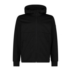 Kurtka softshell z kapturem CMP. Czarne kurtki CMP, na zimę, s, bez wzorów, z materiału, z kapturem. Za 425.15 zł.