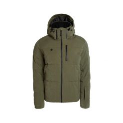 Kurtka męska typu soft shell ACEBEDA; wiatroszczelna, termiczna i wodoodporna. Zielone kurtki Izas, m, bez wzorów, z nylonu. Za 704.30 zł.