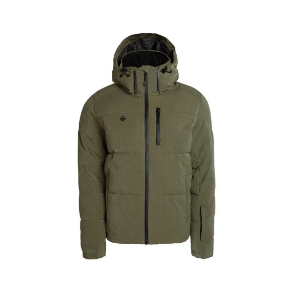 Kurtka męska typu soft shell ACEBEDA; wiatroszczelna, termiczna i wodoodporna. Zielone kurtki Izas, m, bez wzorów, z nylonu. Za 704.30 zł.