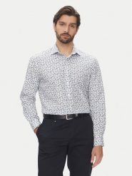 Pierre Cardin Koszula C6 11004.0409 Granatowy Modern Fit. Niebieskie koszule Pierre Cardin, m, bez wzorów, z bawełny, bez kołnierzyka, bez ramiączek. Za 319.99 zł.
