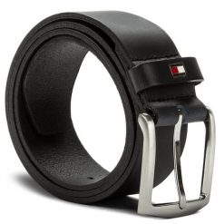 Pasek Męski Tommy Hilfiger. Czarne paski Tommy Hilfiger, bez wzorów. Za 239.99 zł.