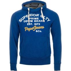 Pepe Jeans bluza męska Whesley XL, niebieski. Niebieskie bluzy z kapturem Pepe Jeans, m, bez wzorów, z jeansu. W wyprzedaży za 169.00 zł.