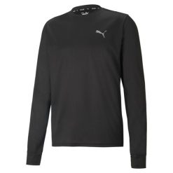 Koszulka Sportowa Męska Termiczna Puma. Czarne t-shirty sportowe Puma, bez wzorów, bez ramiączek, na fitness i siłownię. Za 54.60 zł.
