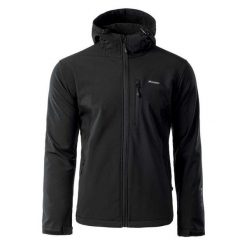 Męska Kurtka Softshell Iver. Czarne kurtki ELBRUS, m, bez wzorów, z softshellu, bez kaptura. Za 260.99 zł.