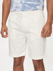 Guess Szorty materiałowe Noah M4GD14 WG3QA Écru Slim Fit. Szorty Guess, m, z aplikacjami, z bawełny. Za 179.99 zł.