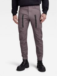 G-Star Raw Spodnie materiałowe Zip Pkt 3D D21975-D504-G077 Szary Skinny Fit. Szare spodnie materiałowe G-Star Raw, m, bez wzorów, z bawełny, retro. Za 499.99 zł.