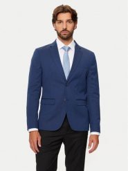 Selected Homme Marynarka 16092418 Niebieski Slim Fit. Niebieskie garnitury Selected Homme, m, bez wzorów, z syntetyku. Za 169.99 zł.