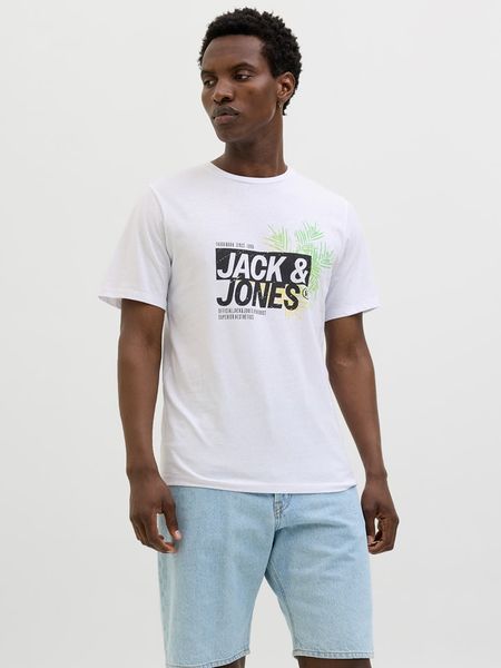 Jack & Jones Koszulka "Jaxon" w kolorze białym rozmiar: XL. Białe bezrękawniki Jack & Jones, xl, bez wzorów, z bawełny, bez kołnierzyka, bez ramiączek. Za 27.95 zł.