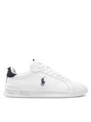 Polo Ralph Lauren Sneakersy Hrt Ct II 809860883003 Biały. Białe buty sportowe casual Polo Ralph Lauren, bez wzorów, ze skóry, bez zapięcia. Za 549.99 zł.