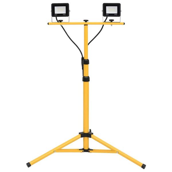 Reflektor led ze stojakiem, 2x20 w, zimne białe światło. Białe espadryle Vida, bez wzorów, z materiału, bez obcasa, bez zapięcia. W wyprzedaży za 239.00 zł.