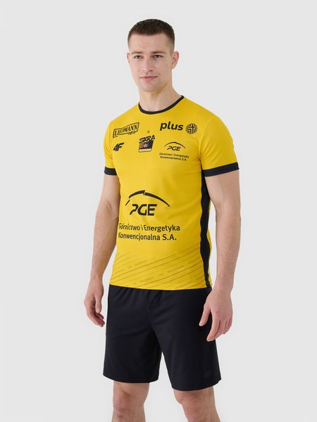 4F Koszulka meczowa replika domowa z sezonu 2024/25 męska 4F x PGE GiEK Skra Bełchatów - multikolor XS. T-shirty 4F, m, bez wzorów, z dzianiny, bez kołnierzyka, bez ramiączek. Za 149.99 zł.