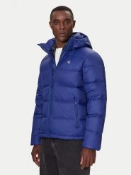 Calvin Klein Jeans Kurtka puchowa LV04RC518G Niebieski Regular Fit. Niebieskie kurtki Calvin Klein Jeans, m, bez wzorów, z jeansu, bez kaptura. Za 1,099.00 zł.