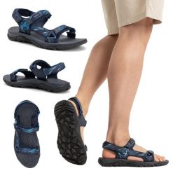 Sandały męskie KADVA Cruzo. Niebieskie sandały KADVA, bez zapięcia. Za 99.99 zł.